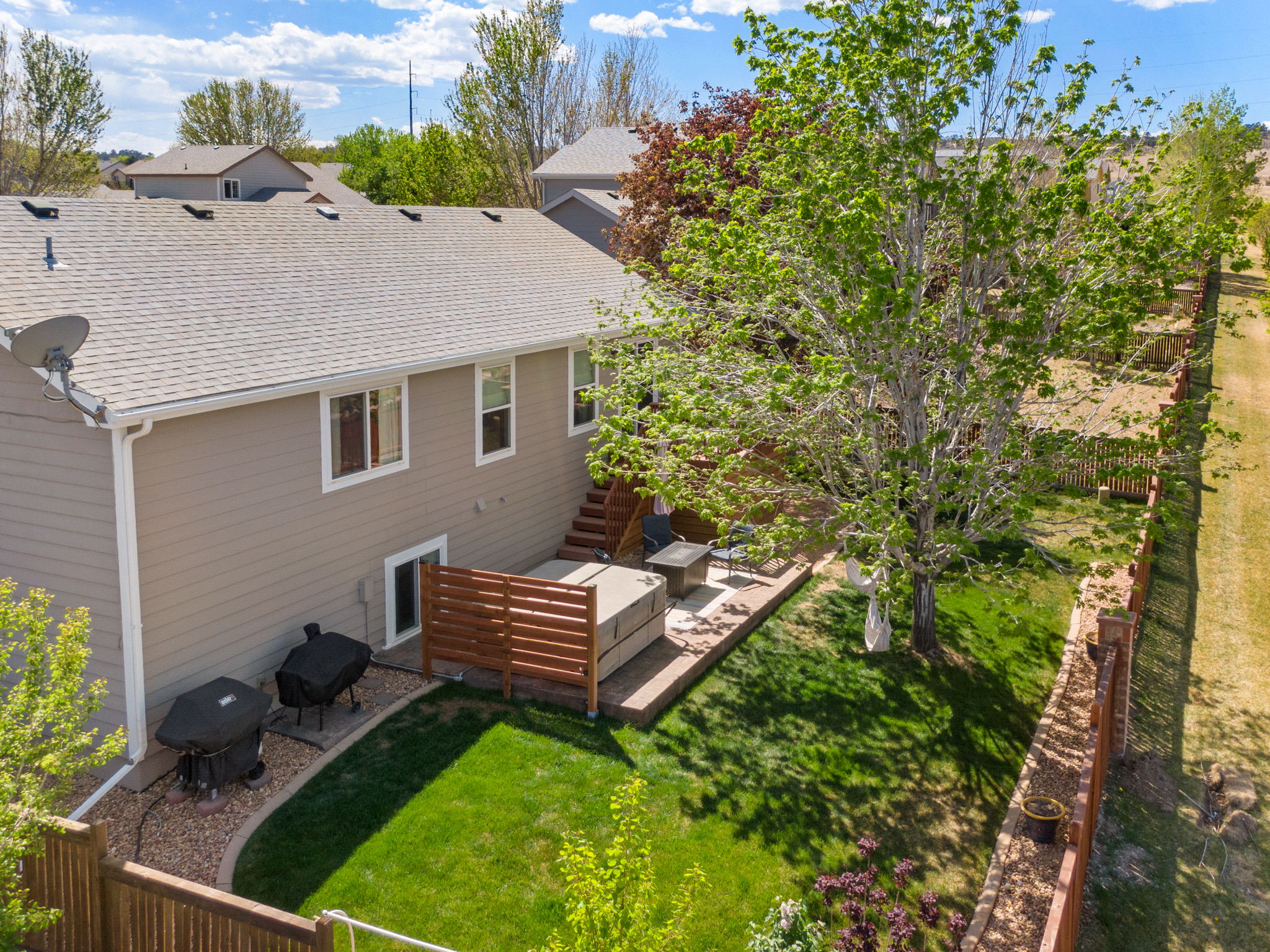 BACK YARD IS GREAT FOR ENTERTAINING