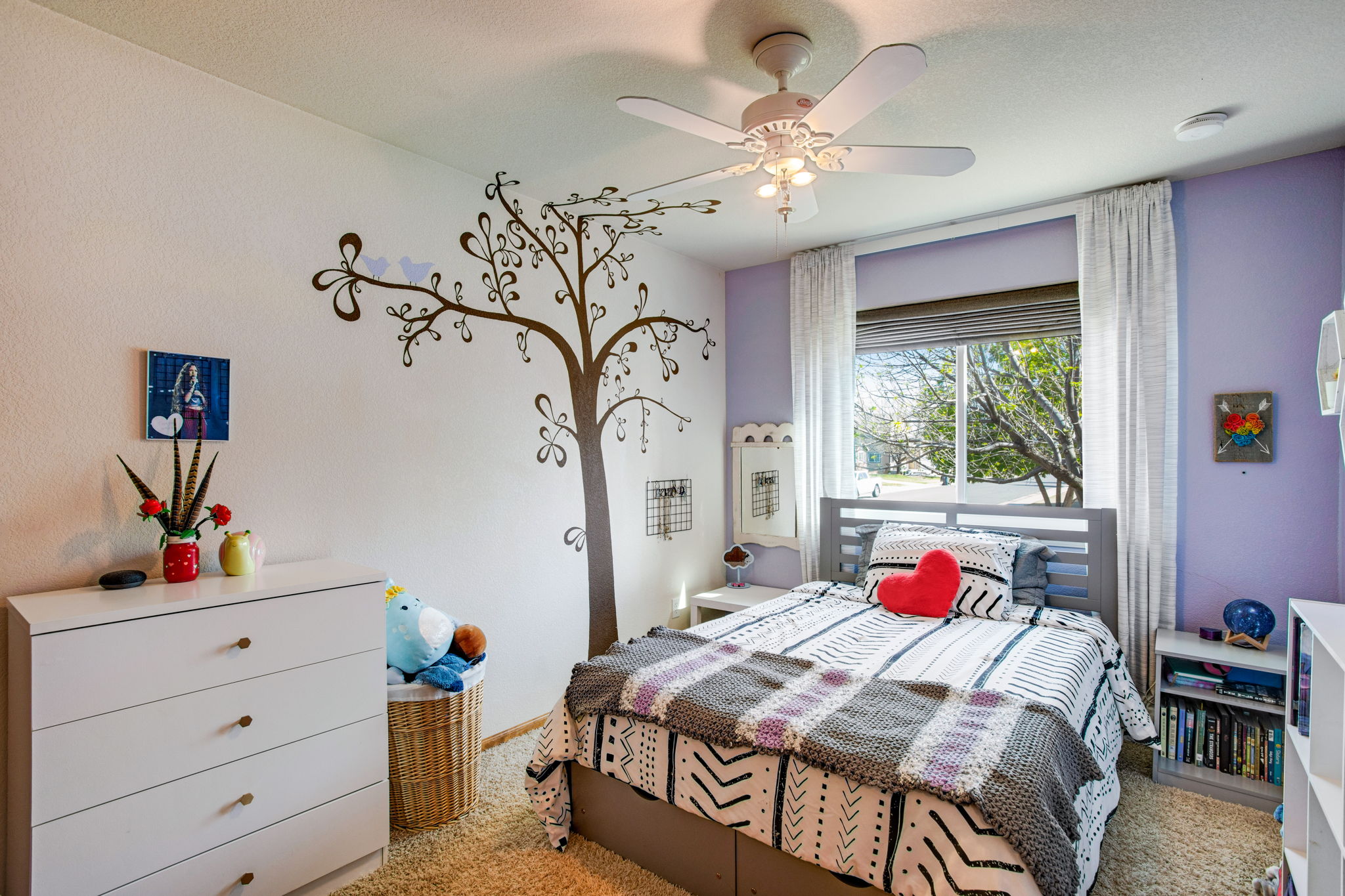 BEDROOM #3 WITH LARGE WINDOW LOOKING TO FRONT YARD