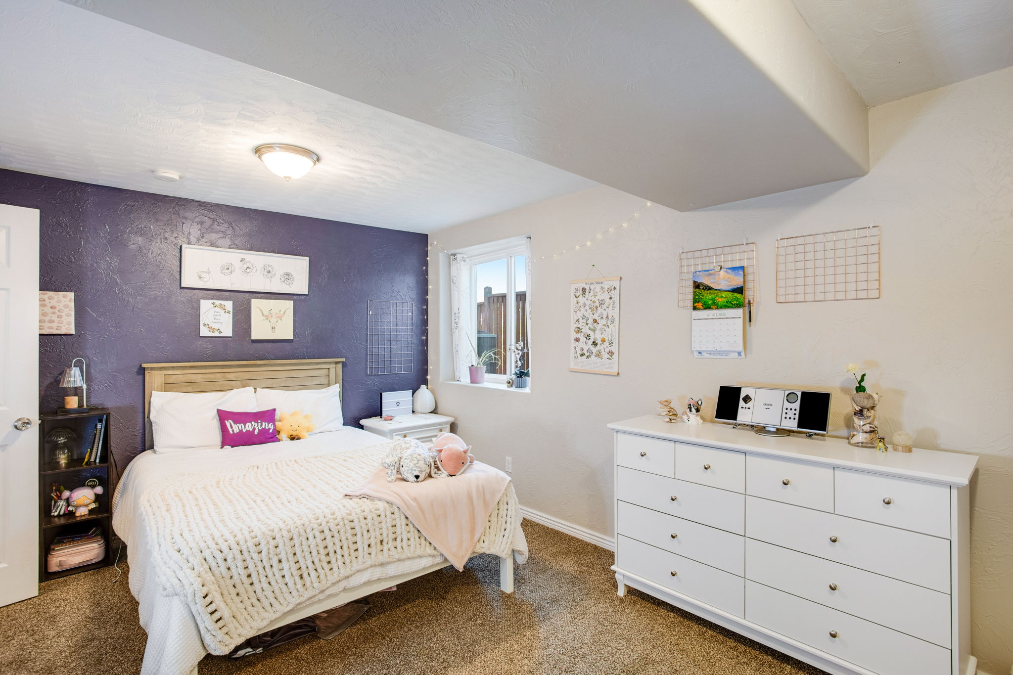 BEDROOM #4 WITH GARDEN LEVEL WINDOW