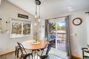 SLIDING GLASS DOOR OPENING ONTO 10' x 8" LOW MAINTENANCE COMPOSITE DECK