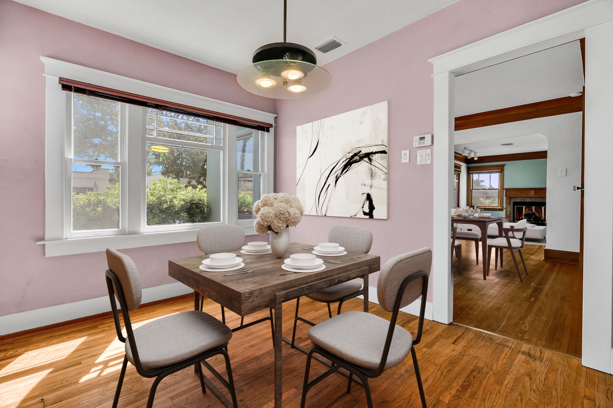 Casual dining room, Virtual, Staging