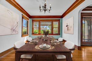 Formal dining room, Virtual, Staging