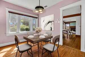 Casual dining room, Virtual, Staging