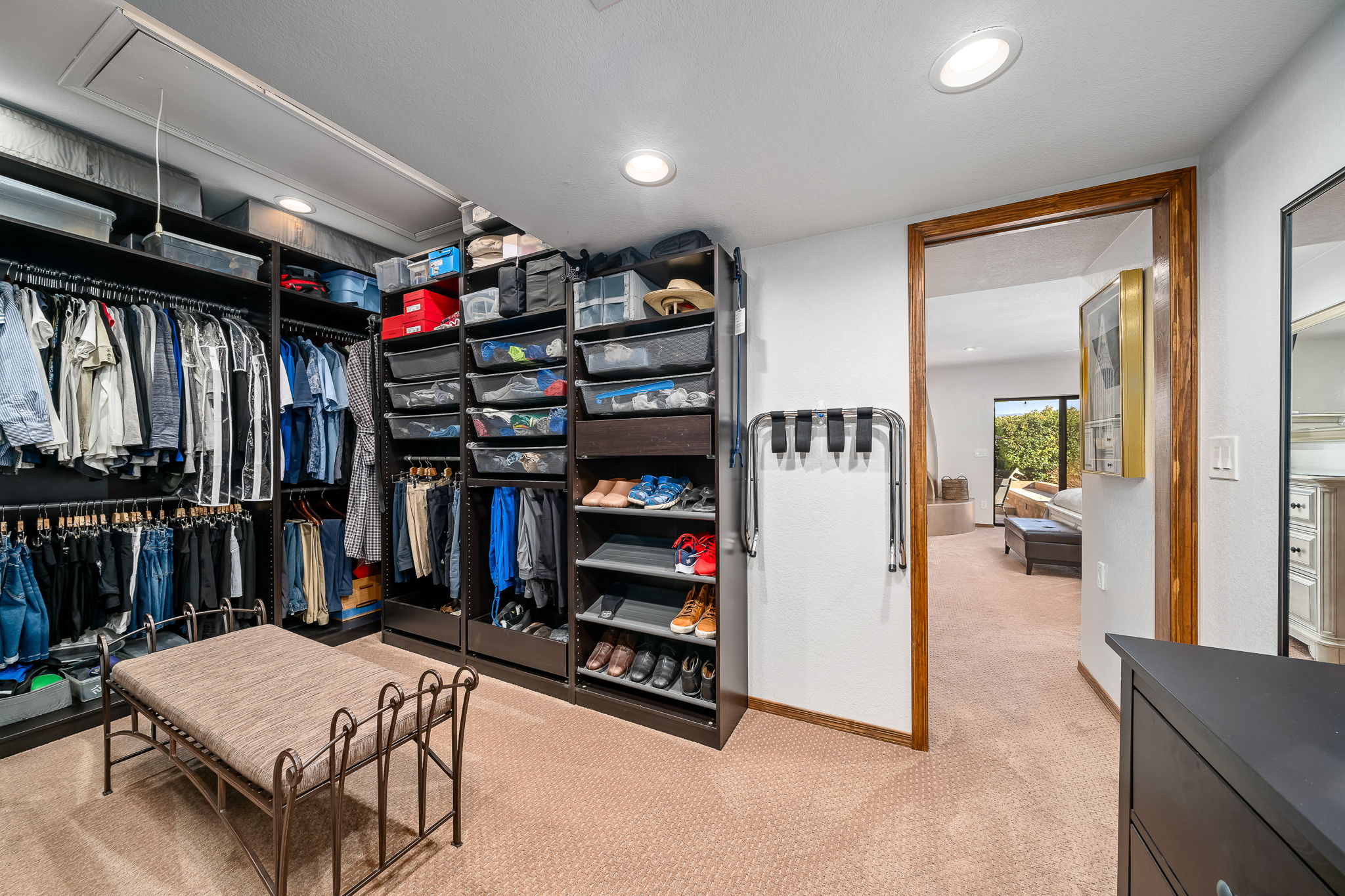 8' x 15 walk-in closet