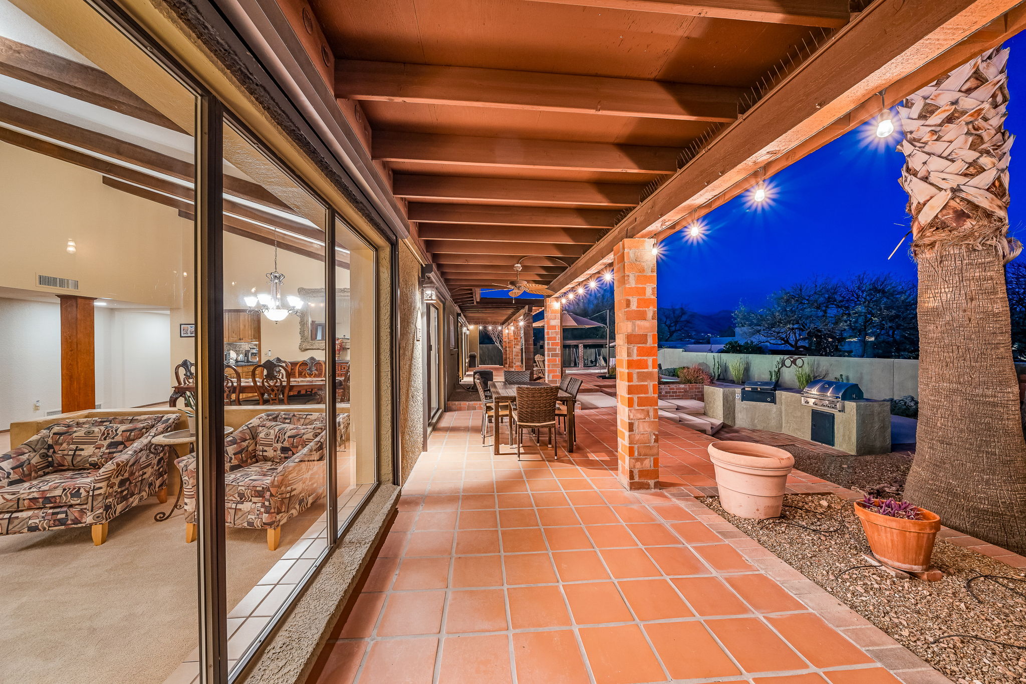 Covered patio off Living Room