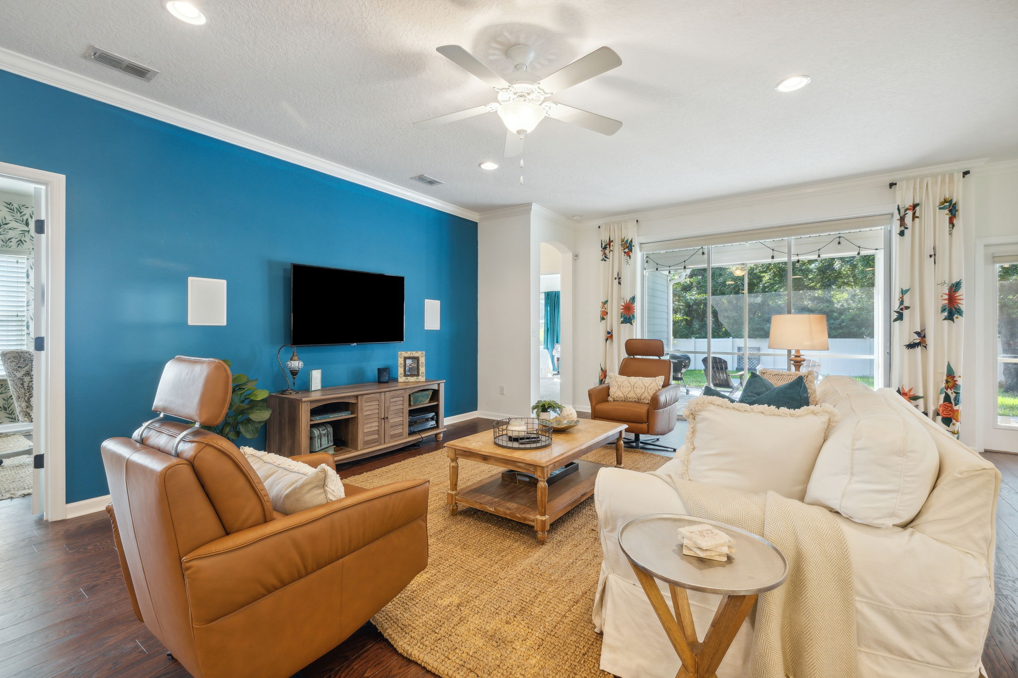 Family Room opens to Lanai