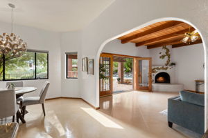 Family room view from the kitchen