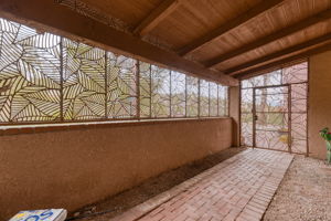 Custom metal work courtyard Entry, also makes a wonderful Catio!