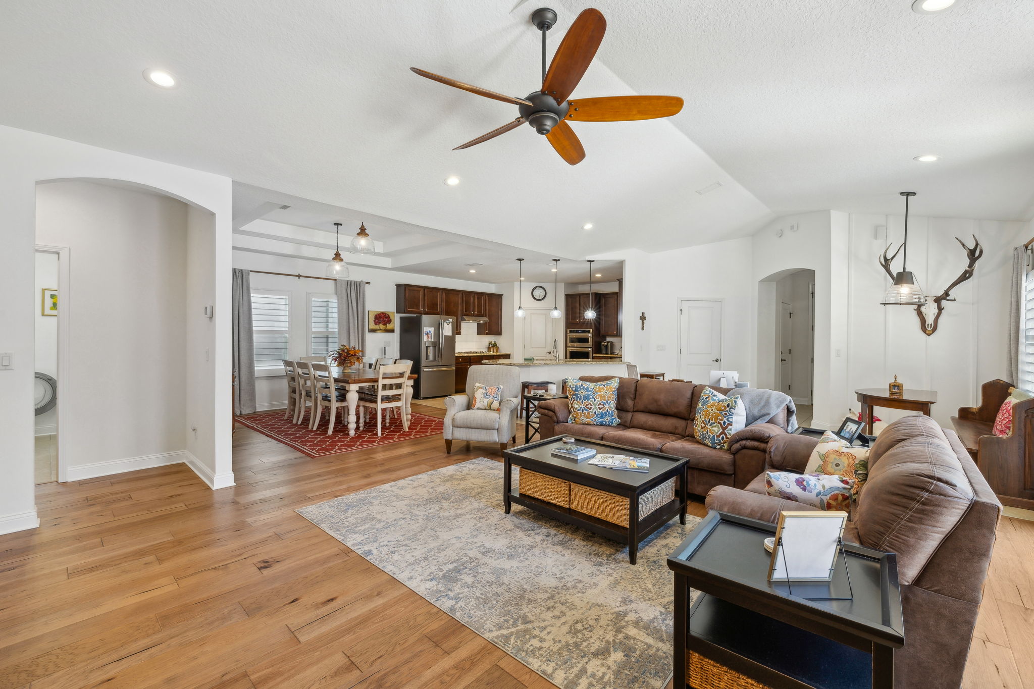 Family opens to Kitchen