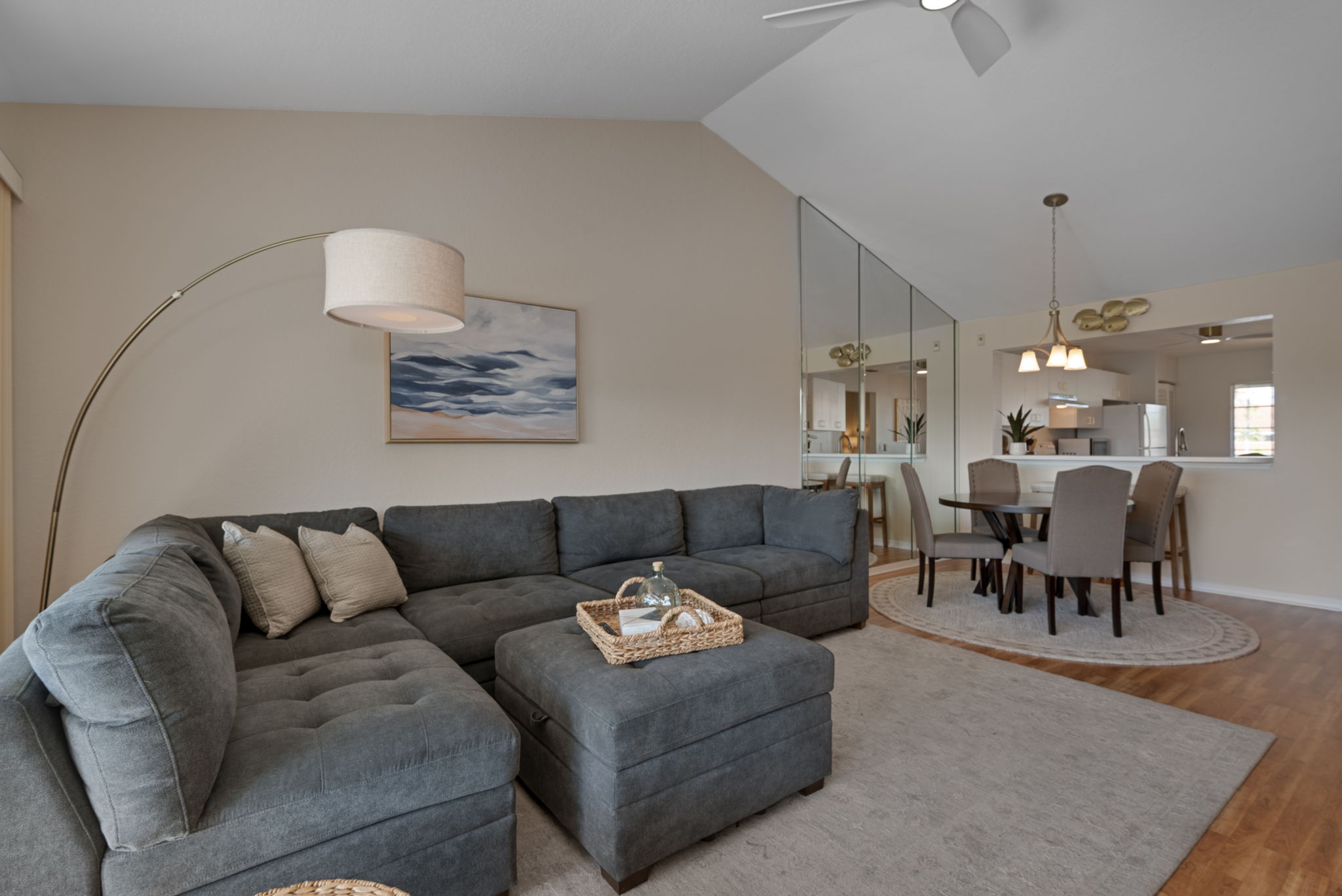 living room - dining room