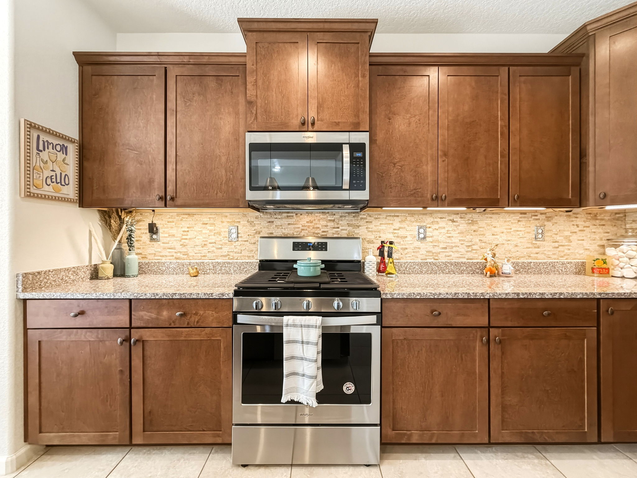 Custom tile backsplash