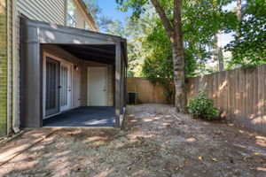 Fenced back yard