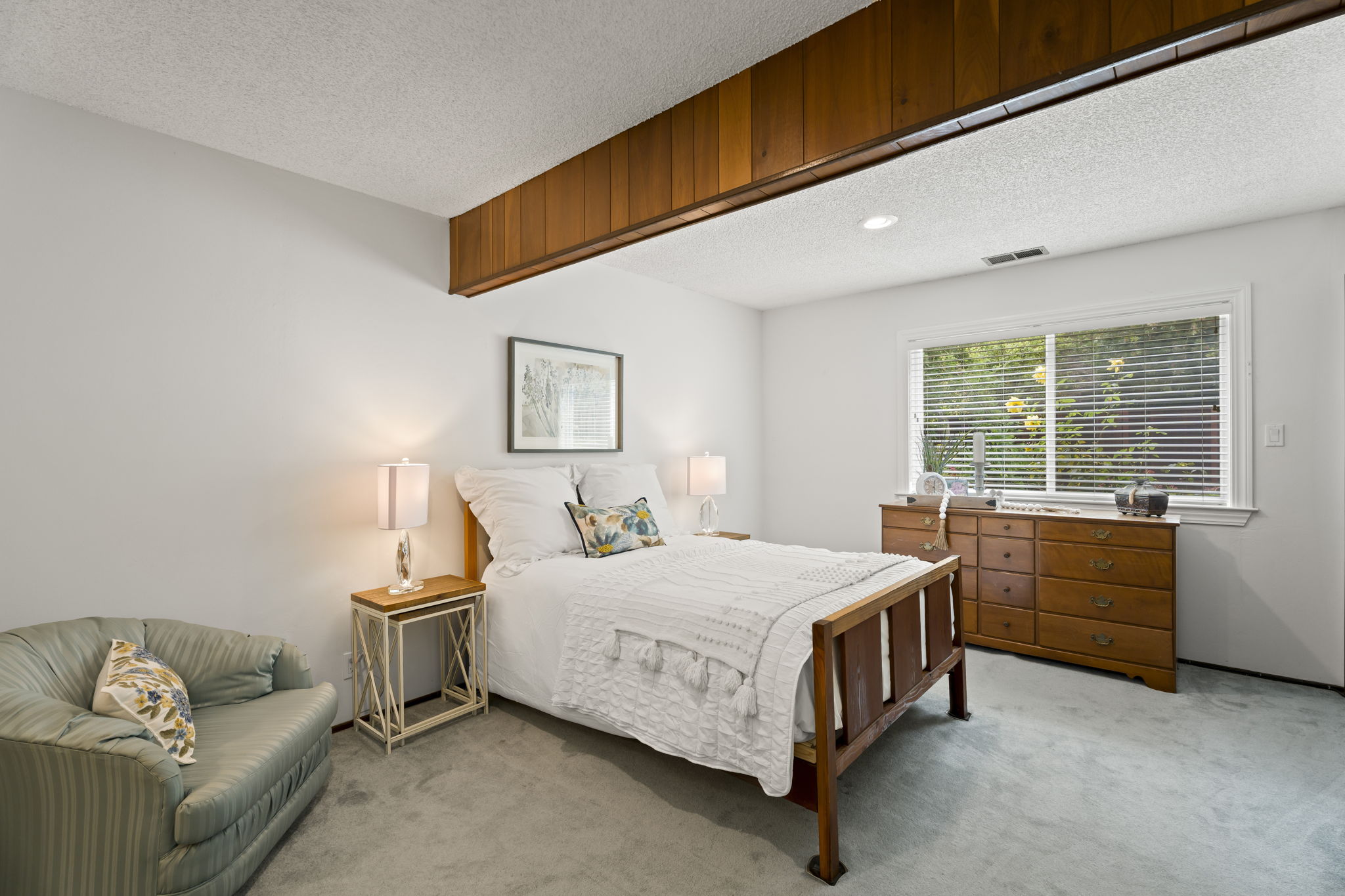 First floor bedroom access to family room