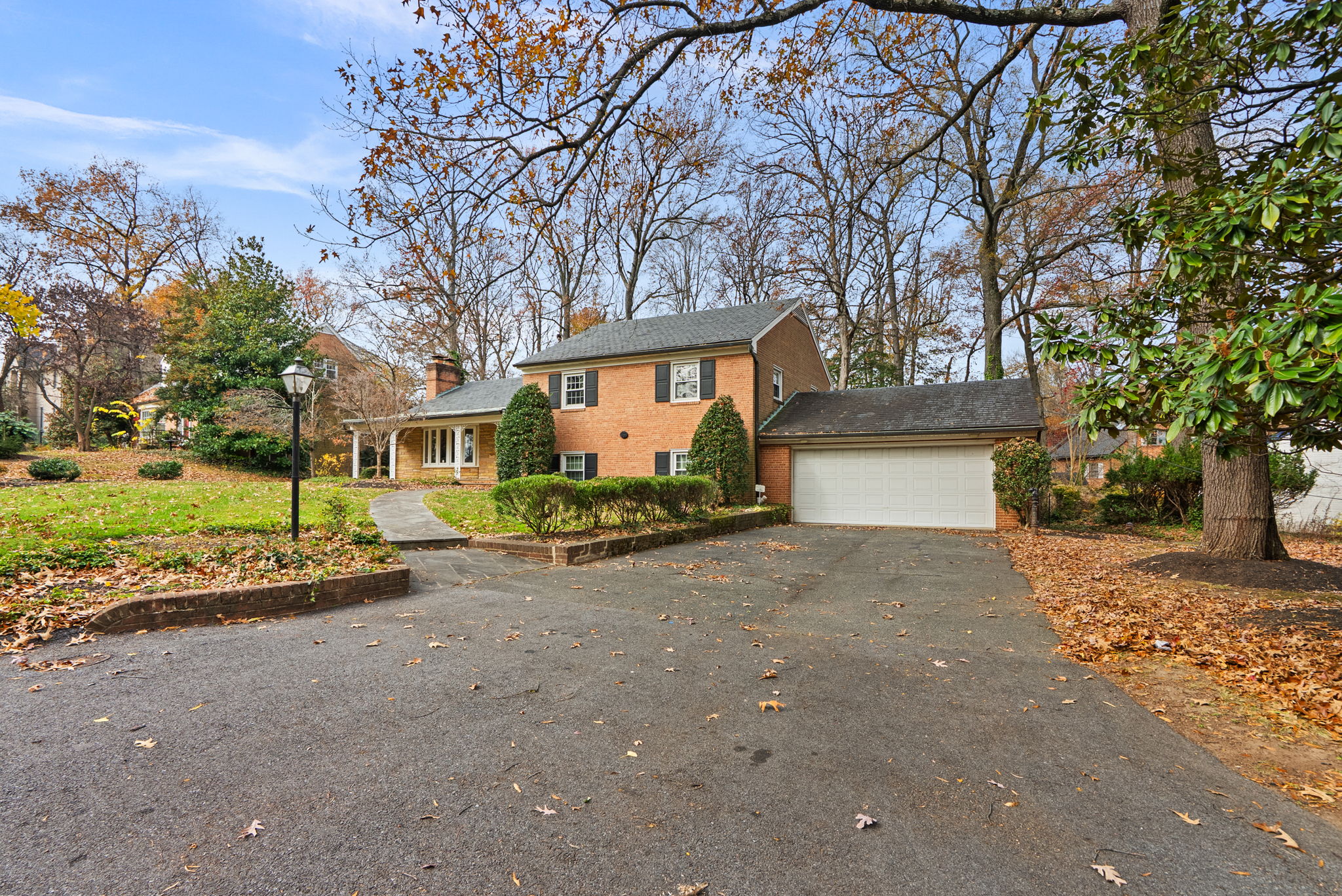 Driveway and 2 Car Garage