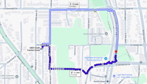 Approx. 0.4-mile walk from the home to Rainier Beach Link