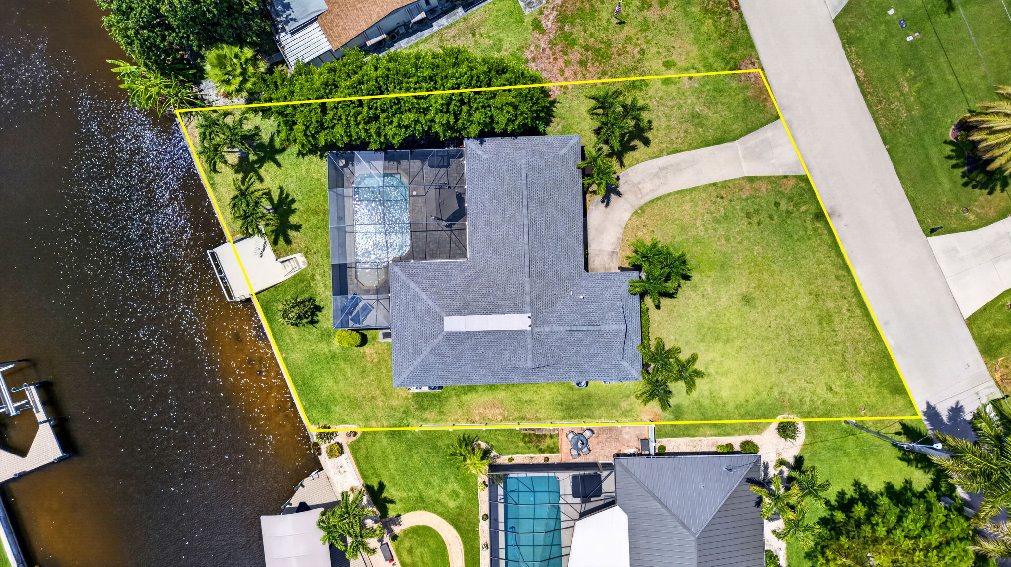 Aerial Overview - With Lot Lines