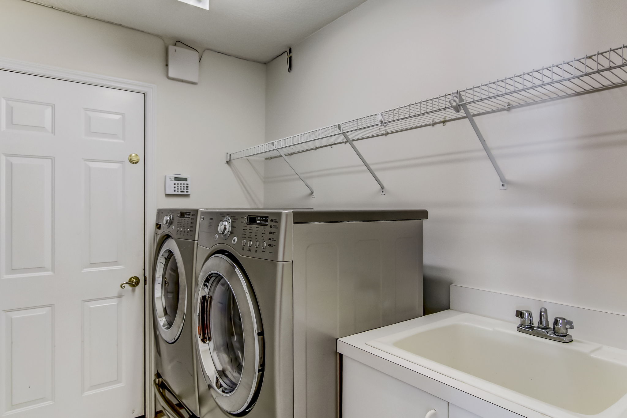 Laundry with Sink, Storage & Washer & Dryer