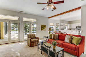 Family Room opens to Patio & Pool