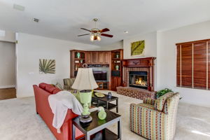 Brick Surround Fireplace