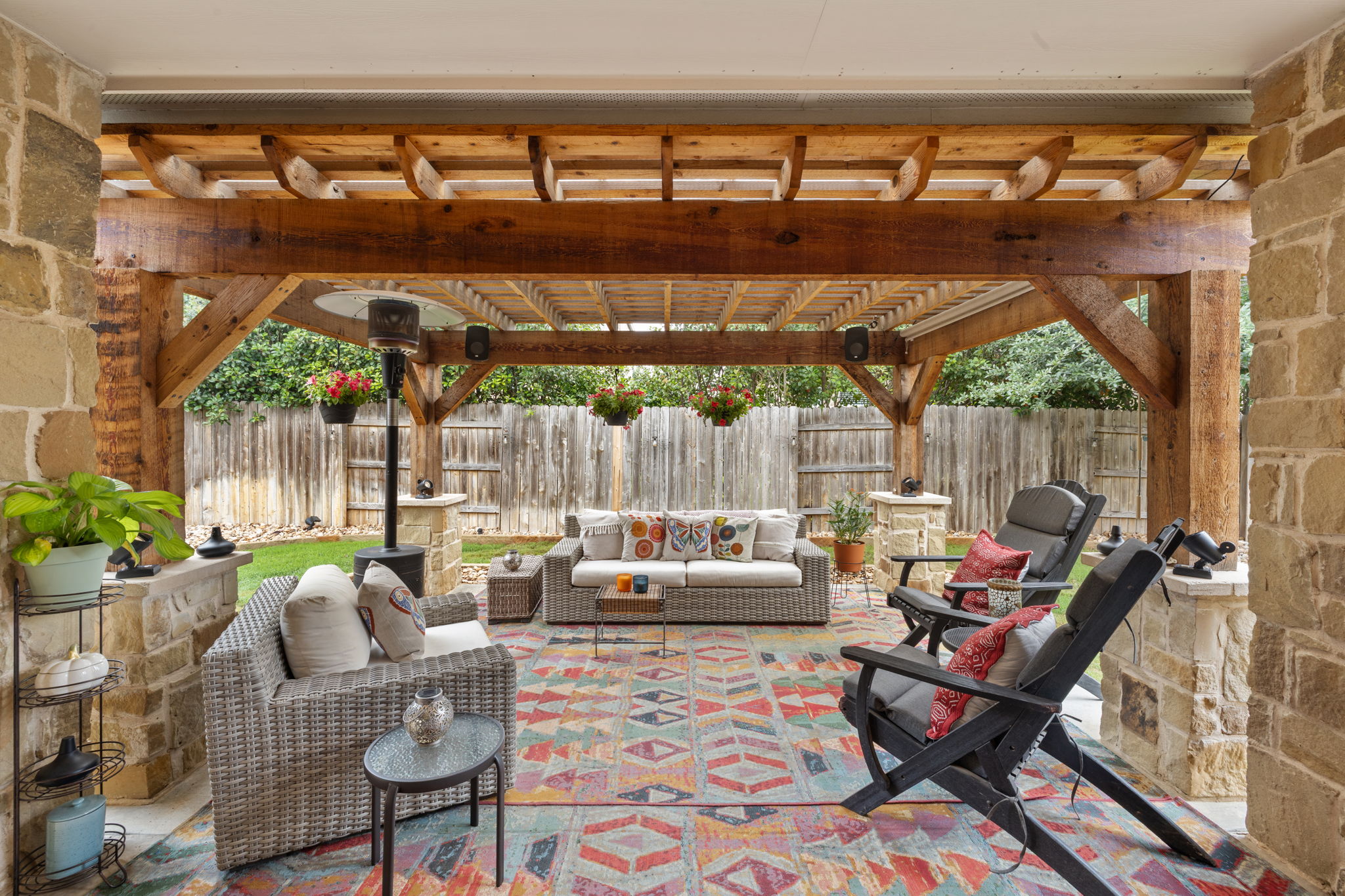 Covered Back Patio & Pergola
