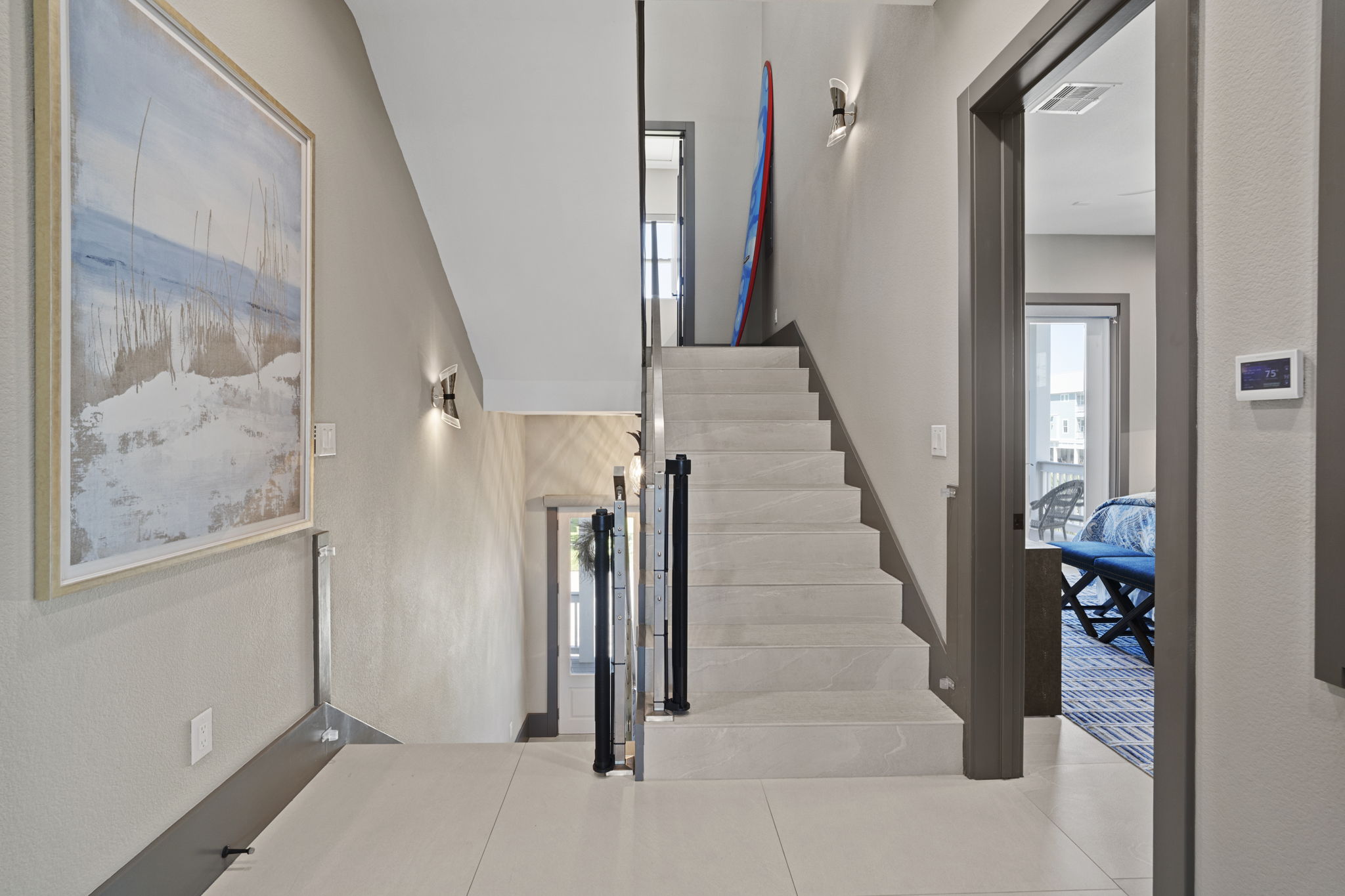 Second floor landing as you come up the steps from the entrance.