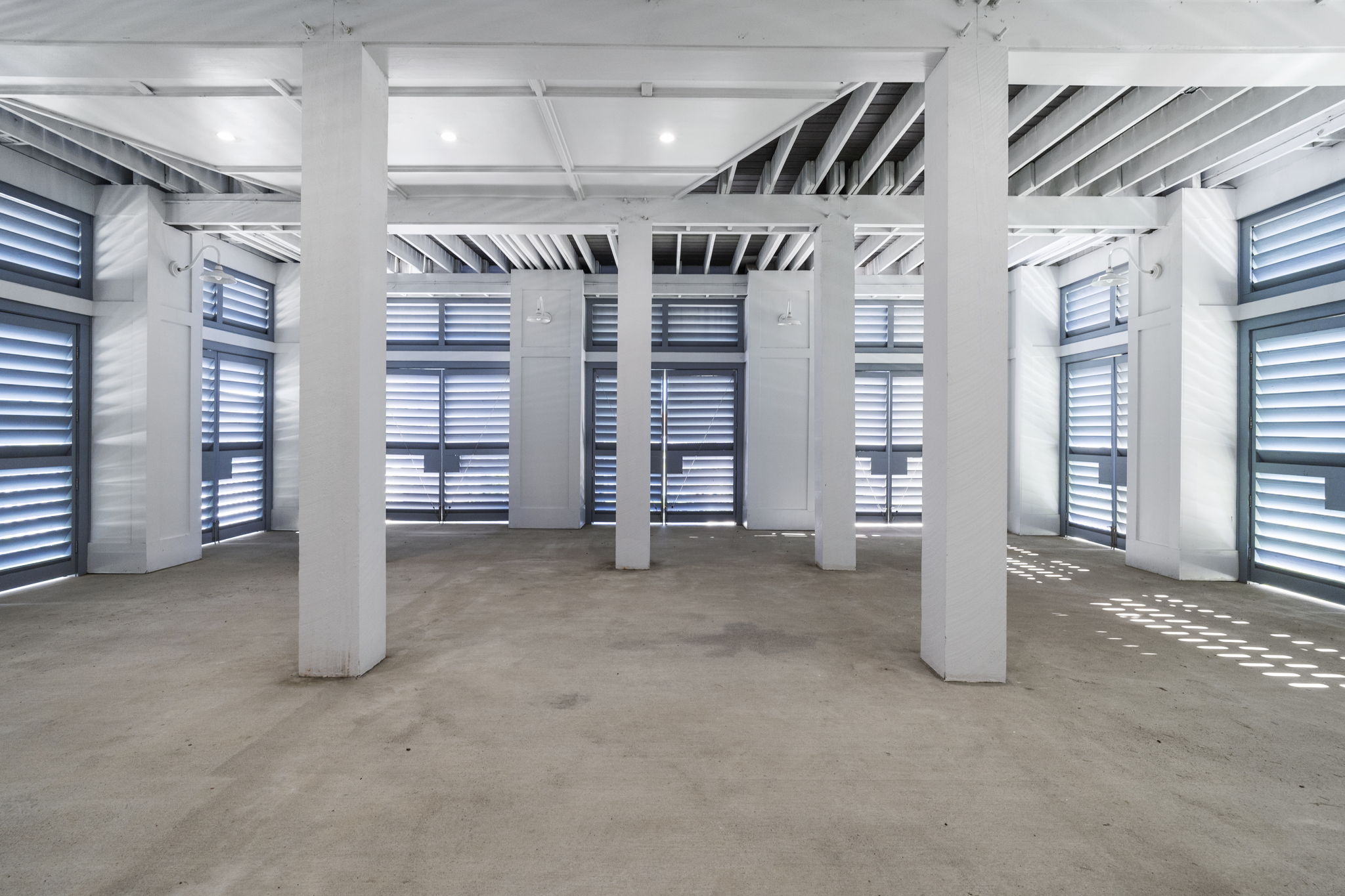 Huge covered space.