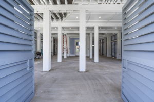 Doors open to let the outside in.