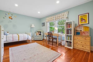 Sunlight fills Bedroom #2 making it a bright and happy retreat at any time of day.