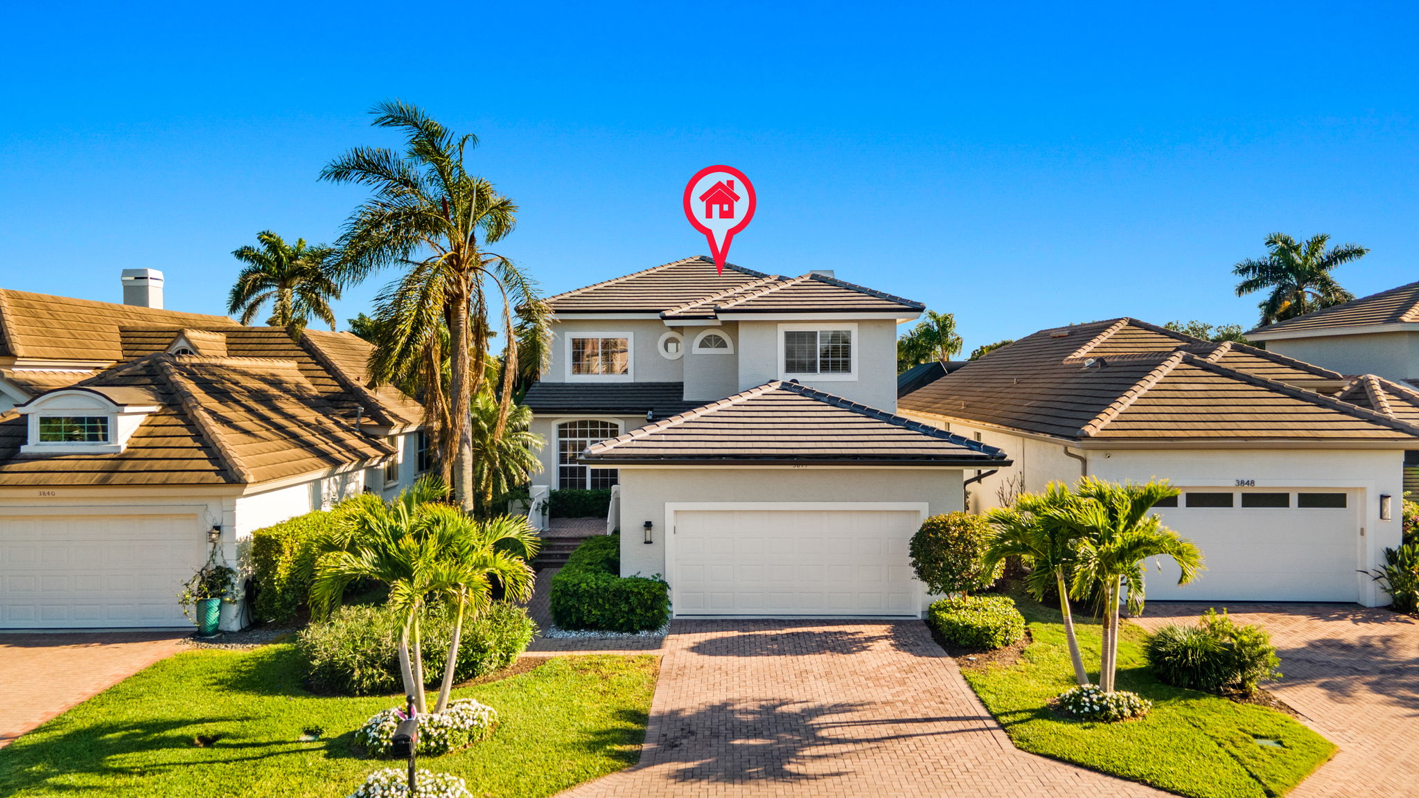 Aerial Front Exterior 1 -Marker