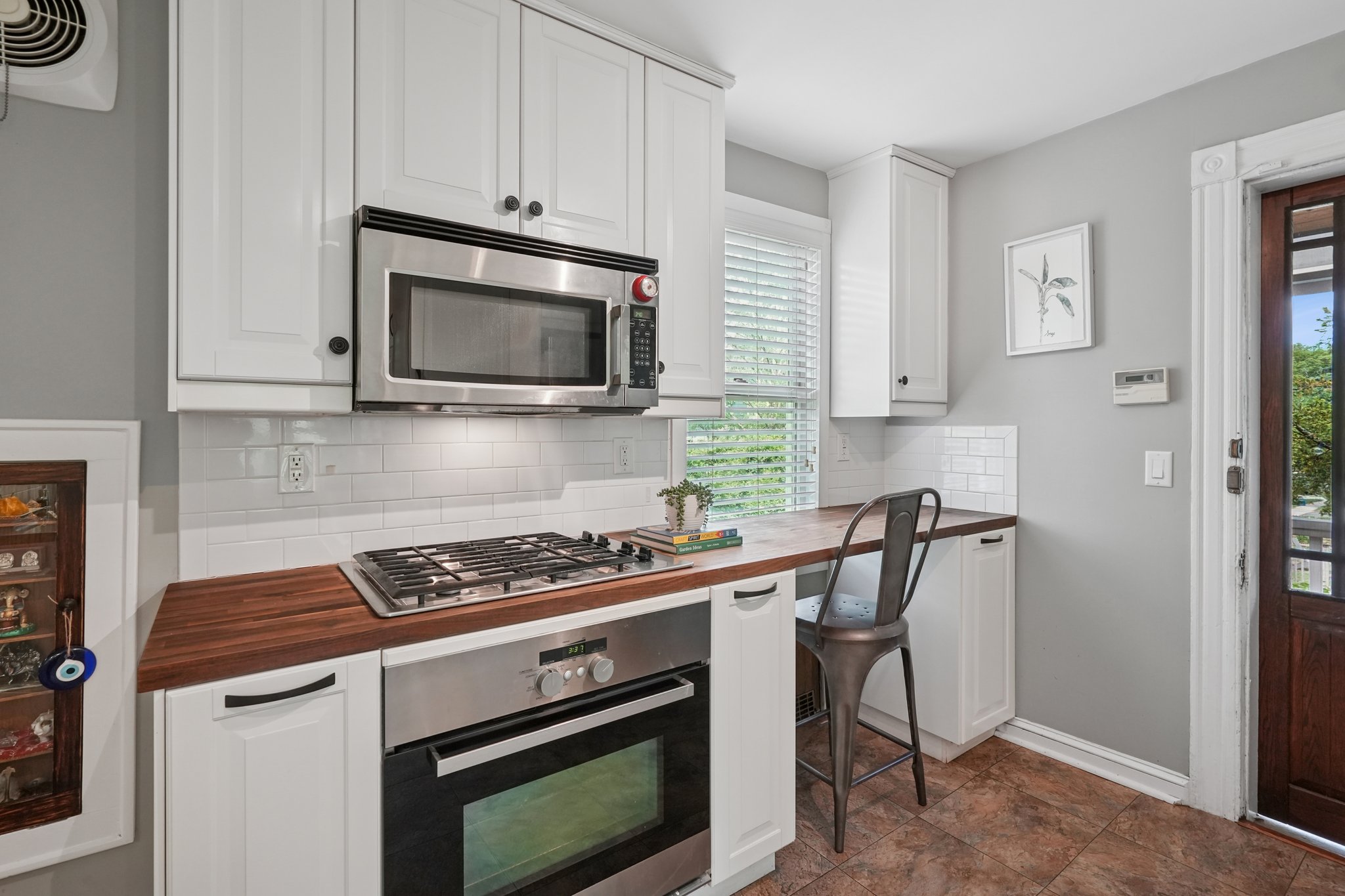 Kitchen with Stainless appliances
