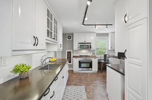Kitchen with custom cabinets