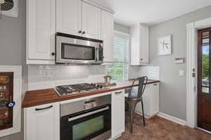 Kitchen with Stainless appliances