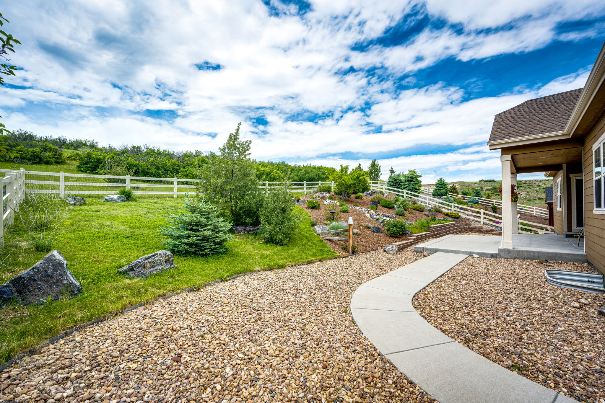 Beautiful Backyard with Grand Open Space Views