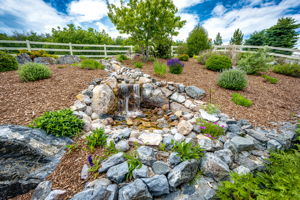 Open Space Backyard w Waterfall Features