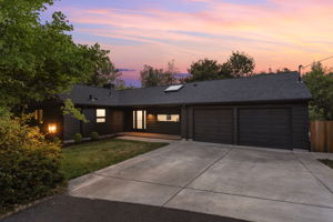 Twilight driveway