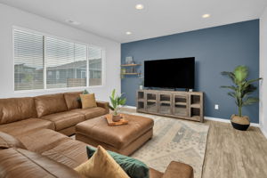 Large Windows in Living Room Let in Lots of Light