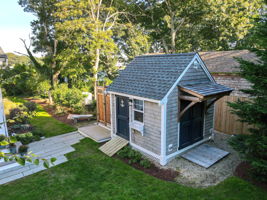 Shed with shower