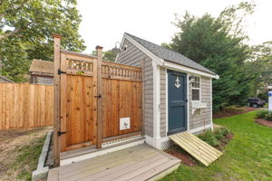 Shed with shower