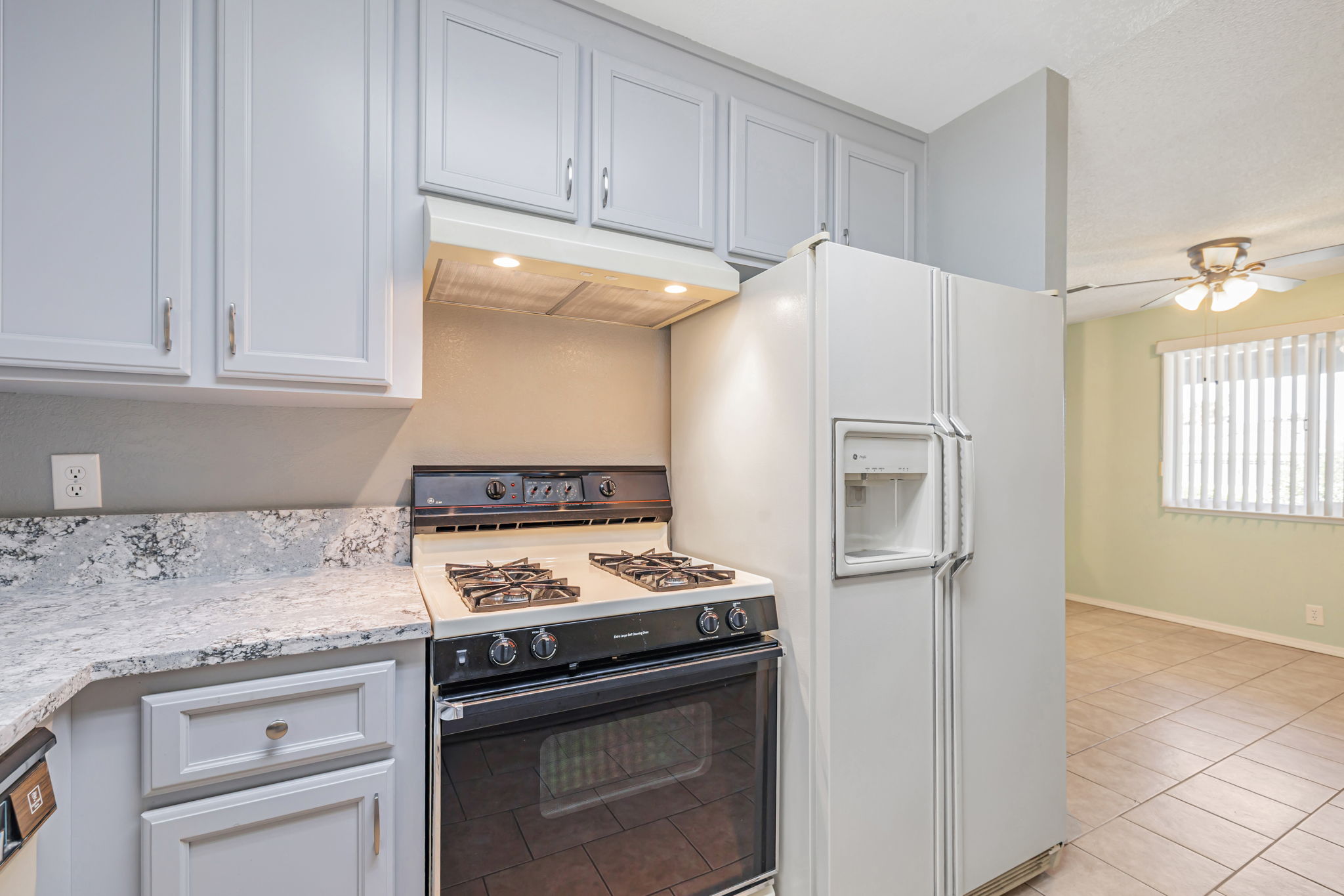 Kitchen w/view to dining area