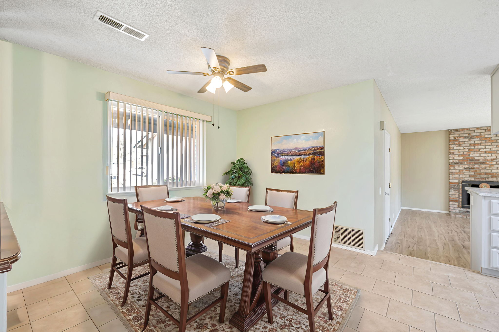 Dining room/ staged