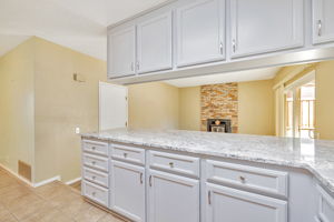 Cabinets w/granite counter top