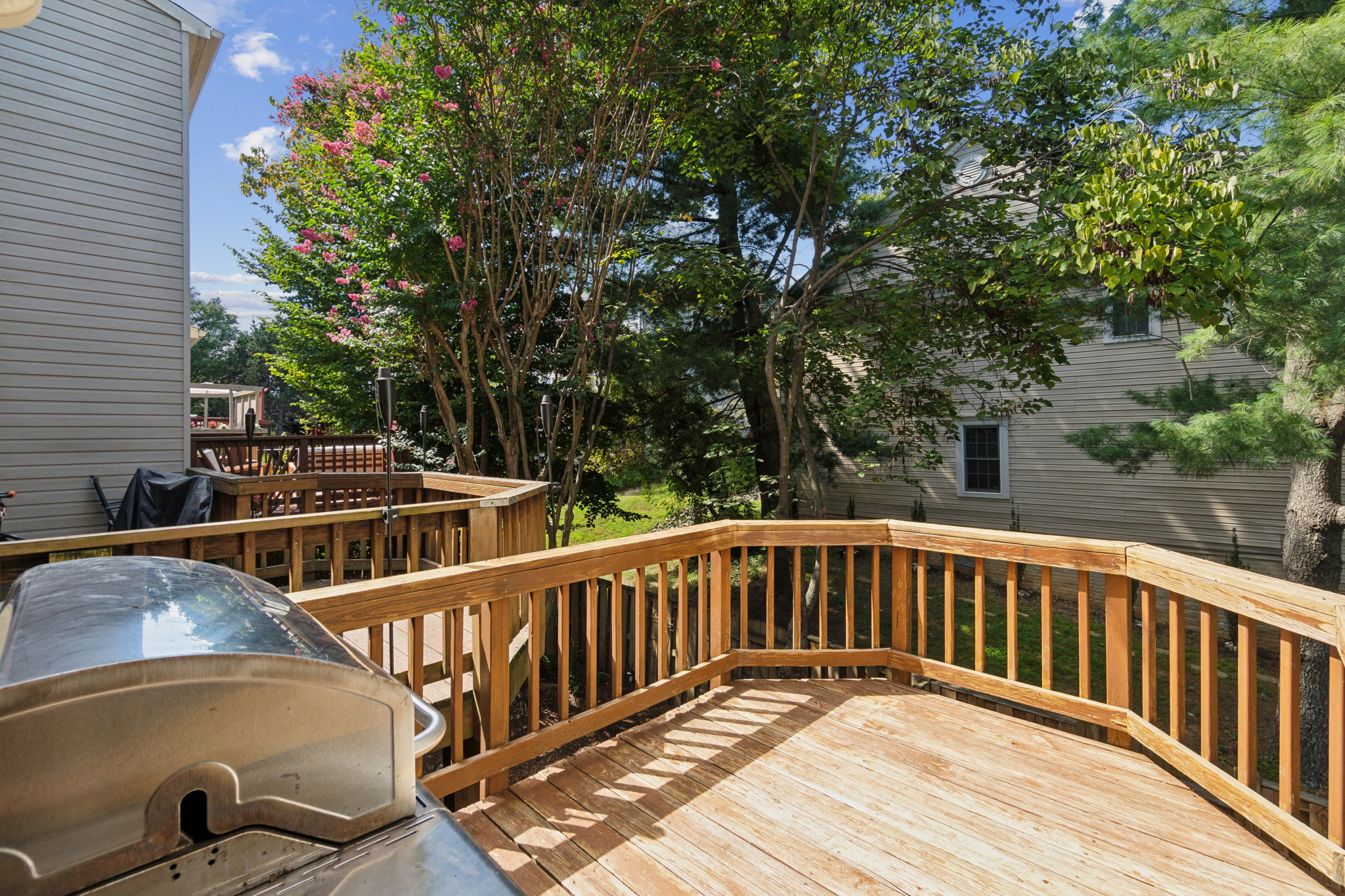 Deck Overlooking Rear Patio