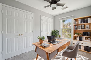 Bedroom 3/Office w/ Dual Closets (Virtually Staged)