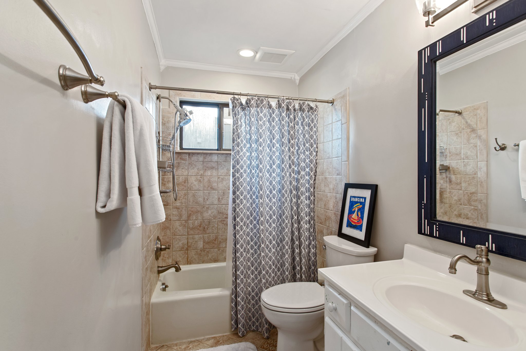 Convenient & refreshed downstairs full bathroom