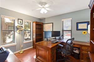 Second downstairs bedroom with a spacious walk-in closet