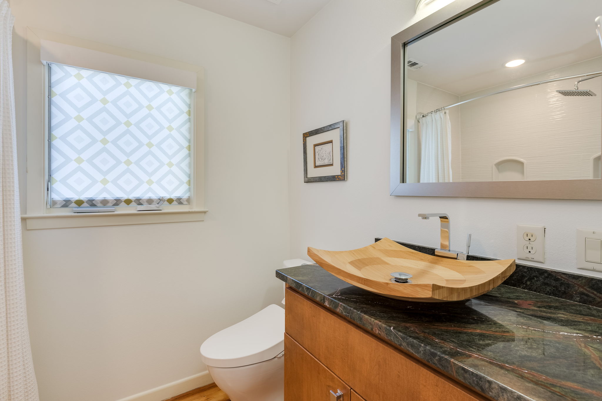 Guest Bath with Jaccuzi tub next to Office