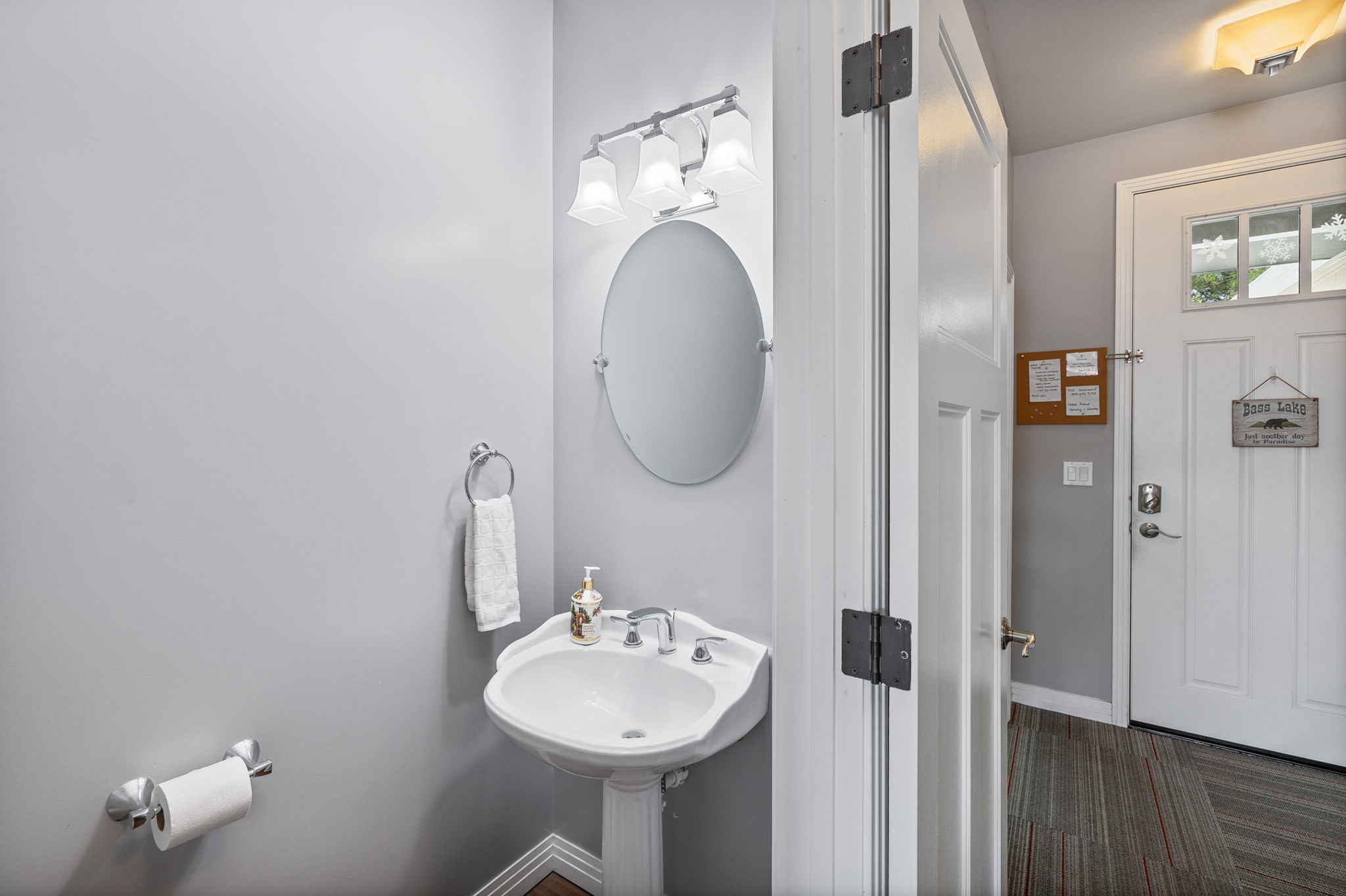 main level half bath