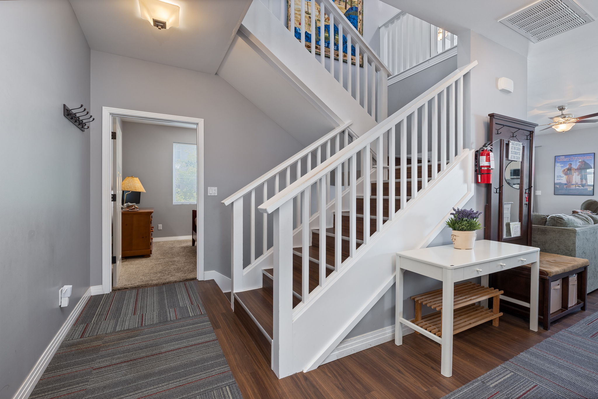 Staircase to upper level