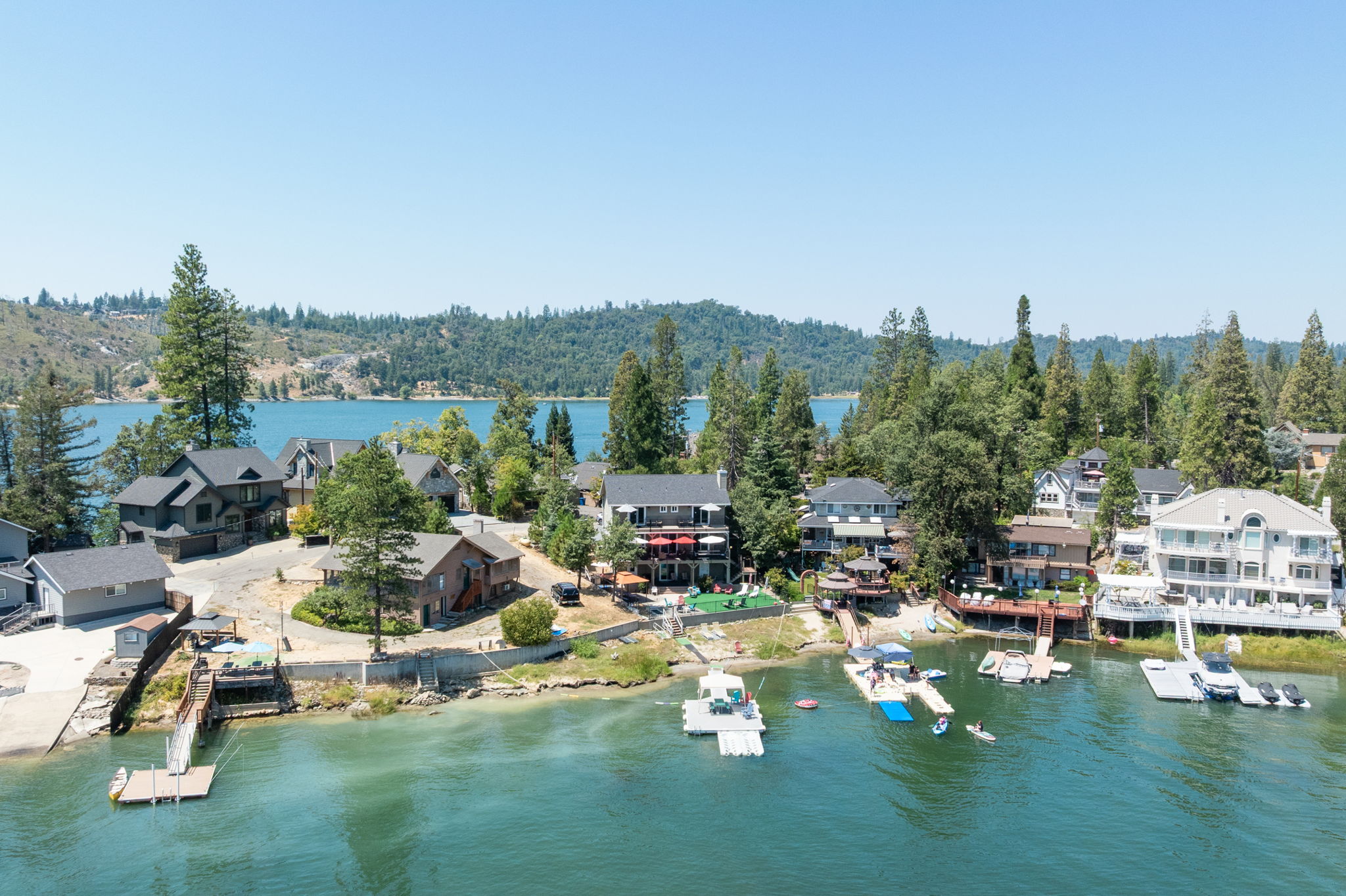 Drone Shot View Of Whitney Cove