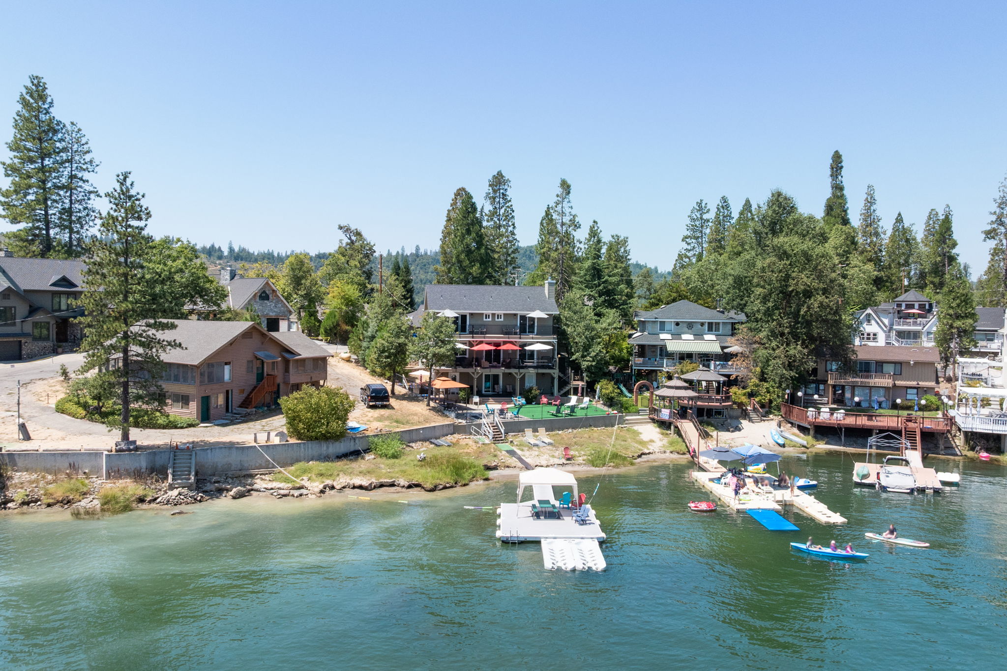 Drone Shot Dock and House